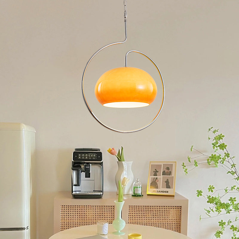 Modern Yellow Metal Pendant Lights-[Modern pendant lighting for bedroom and living space]-Demolights UK