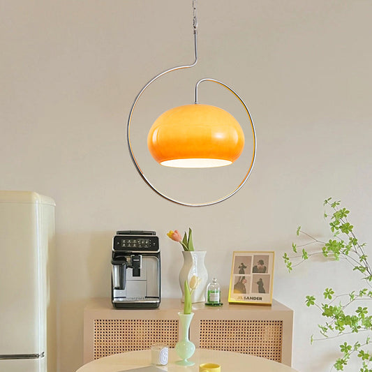 Modern Yellow Metal Pendant Lights-[Modern pendant lighting for bedroom and living space]-Demolights UK