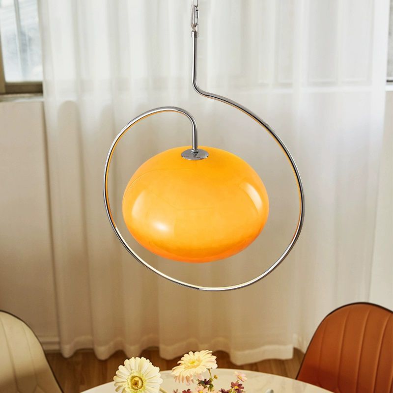 Modern Yellow Metal Pendant Lights