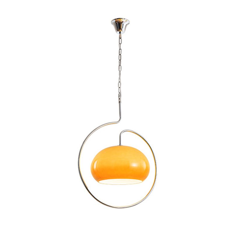 Modern Yellow Metal Pendant Lights