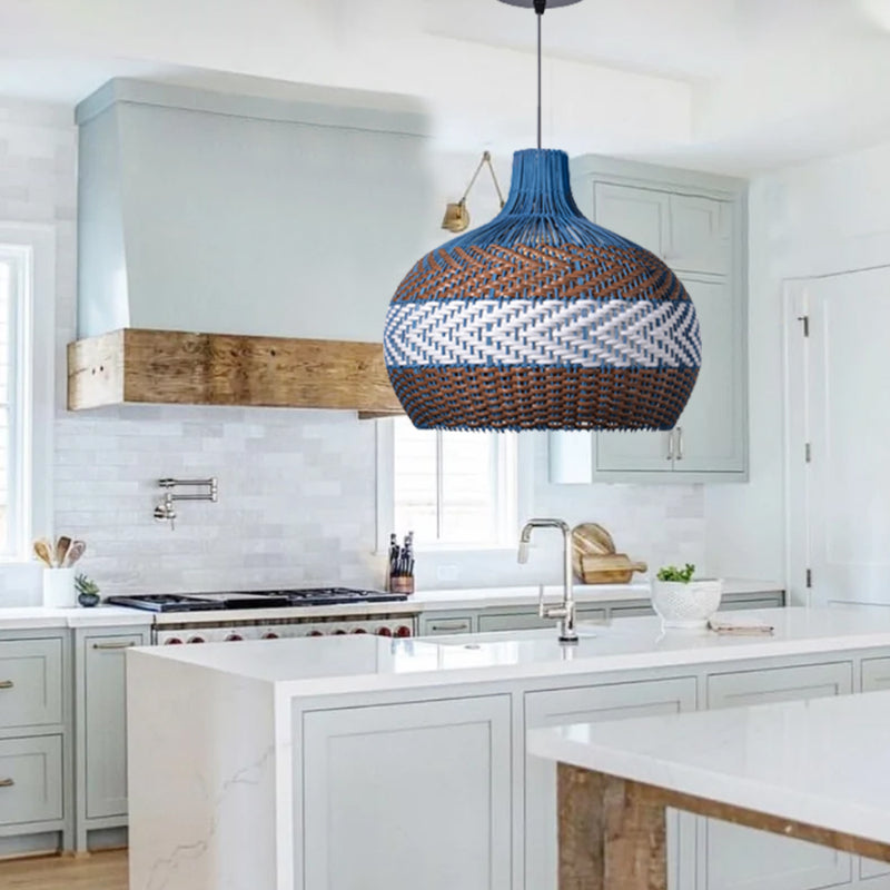 Handmade Light Rattan Dome Pendant Lampshade