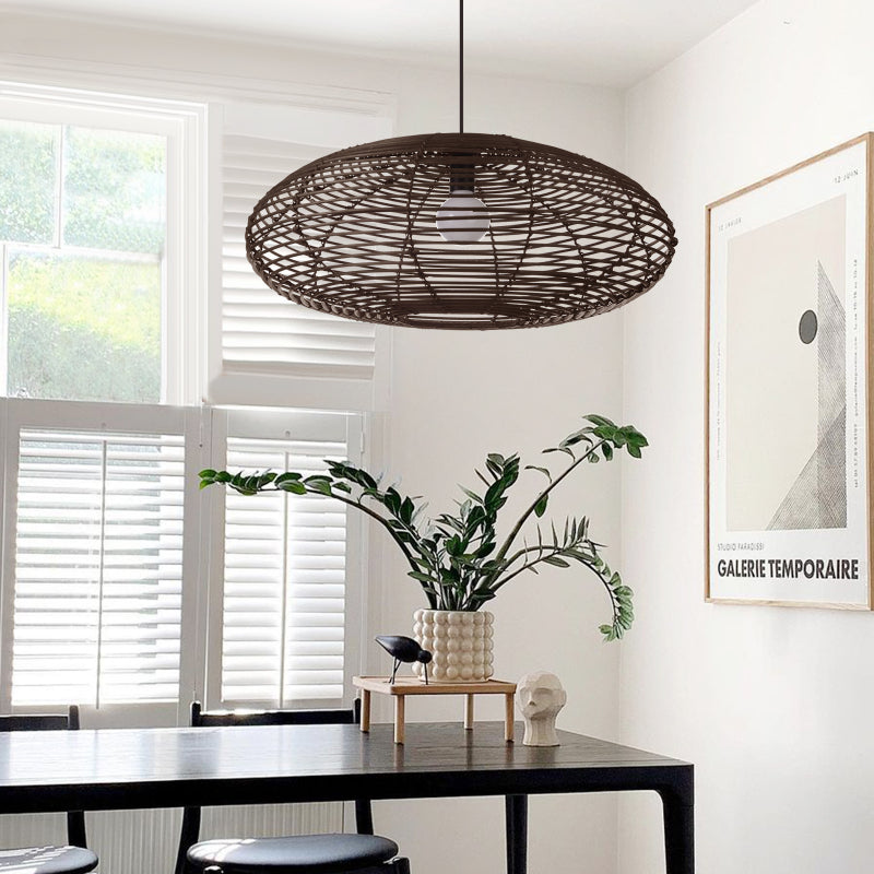 Demolights Pendant Lampshade Oval Rattan Hanging Lighting For Kitchen ...