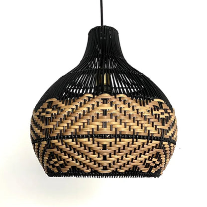 Beach Rattan Pendant Light for Kitchen Island