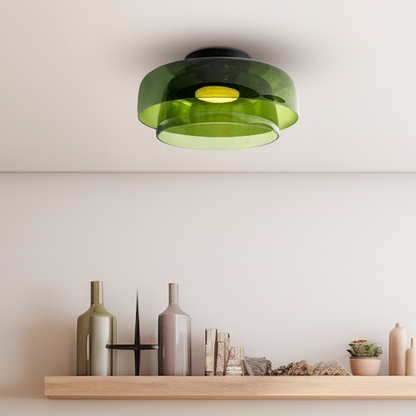 Creative Glass Ceiling Light Multi-Layer Pendant Lampshade