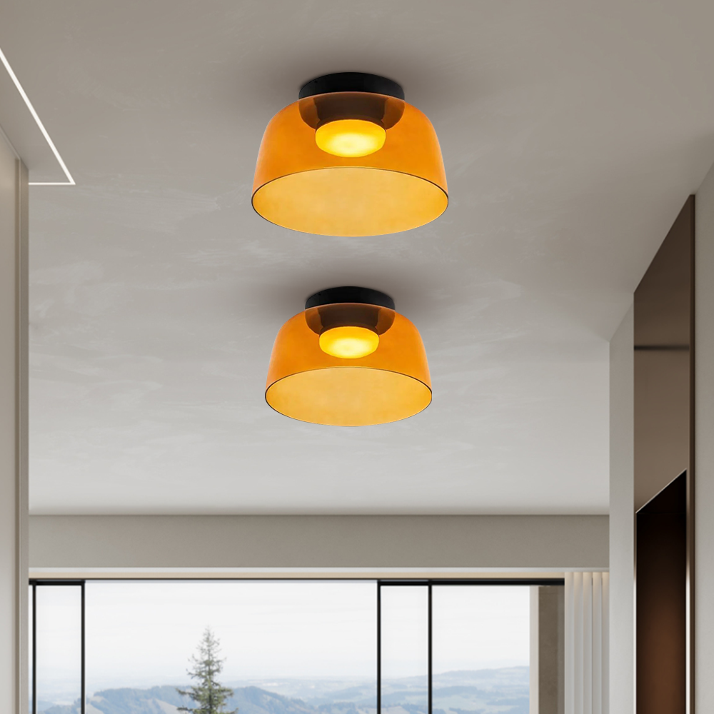 Creative Glass Ceiling Light Multi-Layer Pendant Lampshade