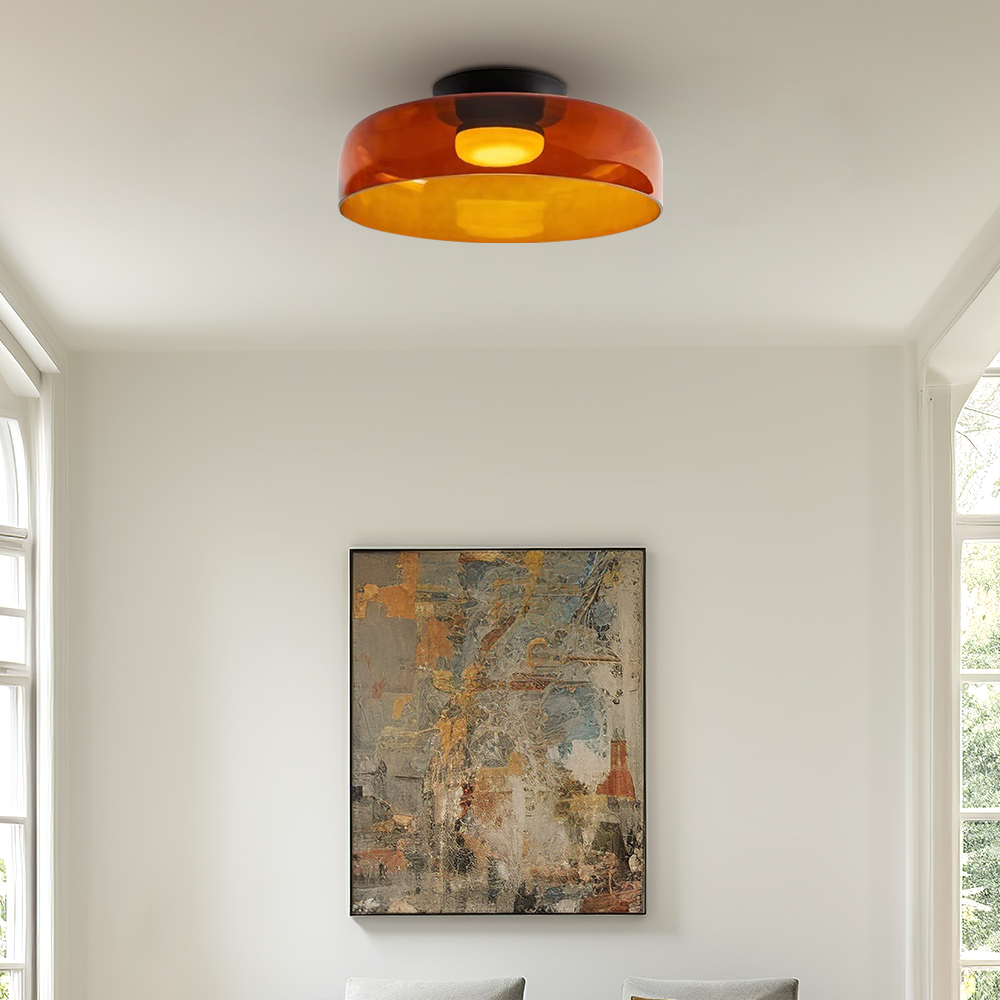 Creative Glass Ceiling Light Multi-Layer Pendant Lampshade