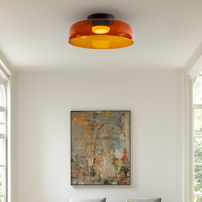 Creative Glass Ceiling Light Multi-Layer Pendant Lampshade