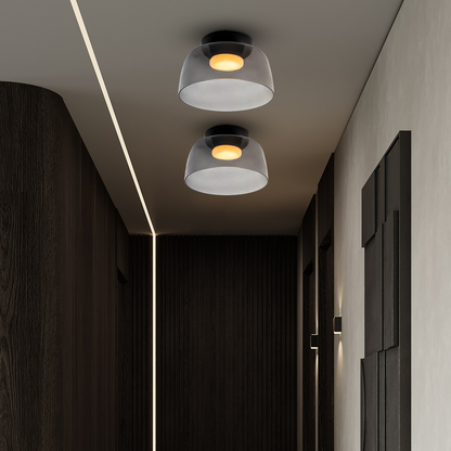 Creative Glass Ceiling Light Multi-Layer Pendant Lampshade