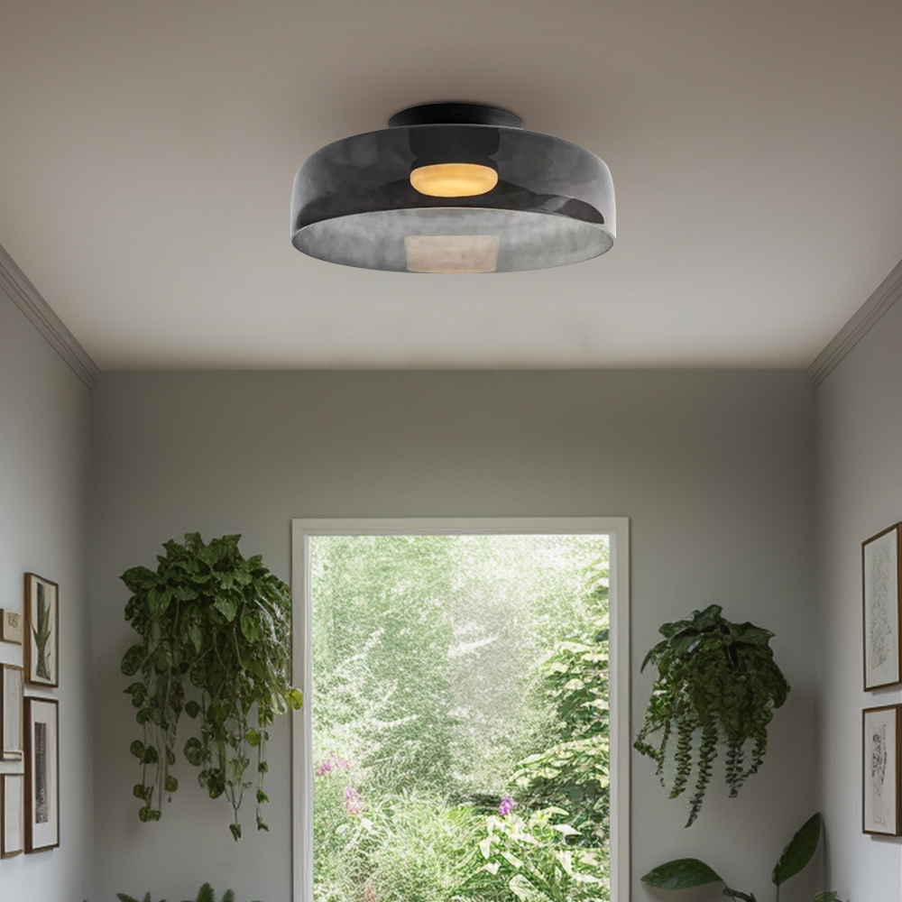 Creative Glass Ceiling Light Multi-Layer Pendant Lampshade