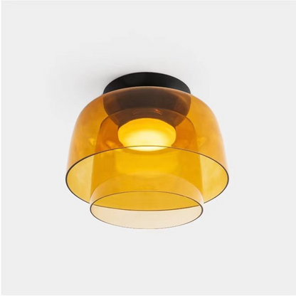 Creative Glass Ceiling Light Multi-Layer Pendant Lampshade