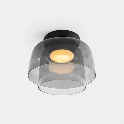 Creative Glass Ceiling Light Multi-Layer Pendant Lampshade