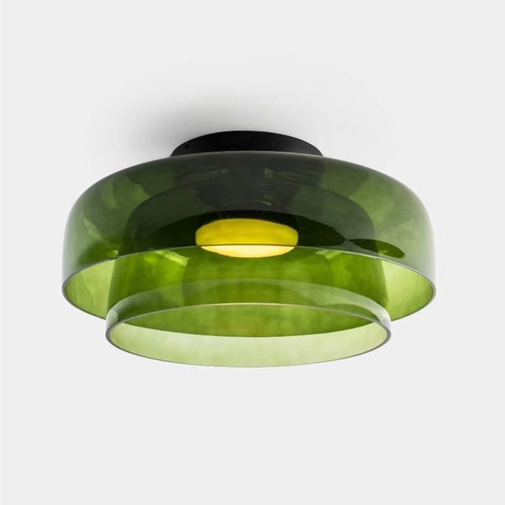 Creative Glass Ceiling Light Multi-Layer Pendant Lampshade
