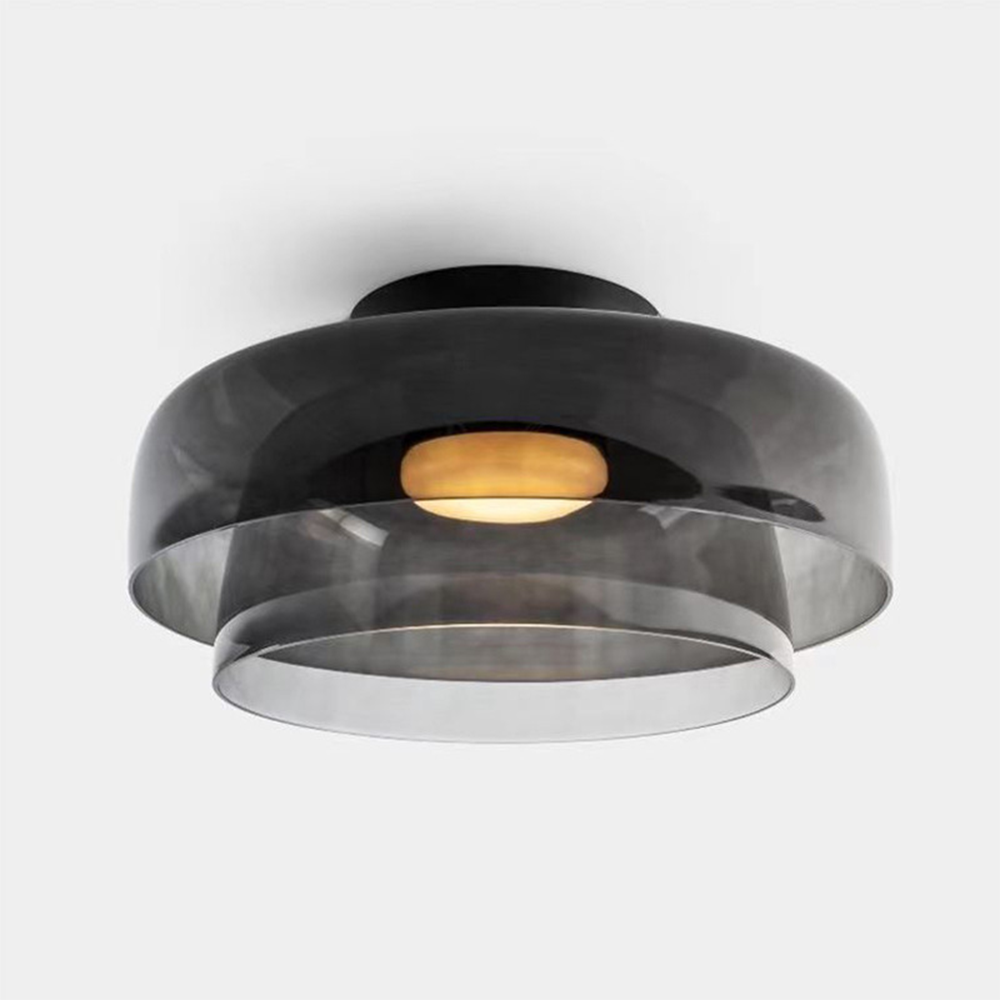 Creative Glass Ceiling Light Multi-Layer Pendant Lampshade