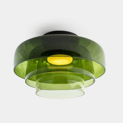 Creative Glass Ceiling Light Multi-Layer Pendant Lampshade