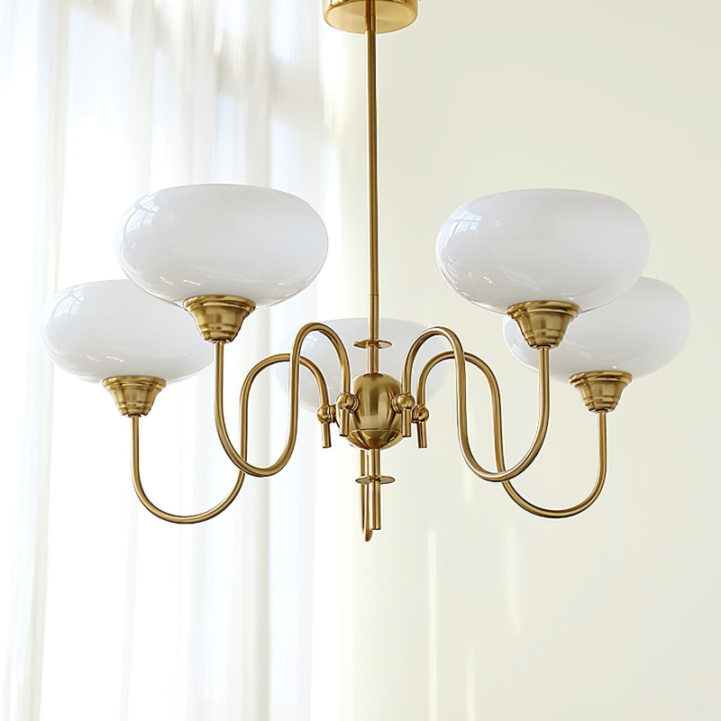 Bubble Creamy Glass Chandelier