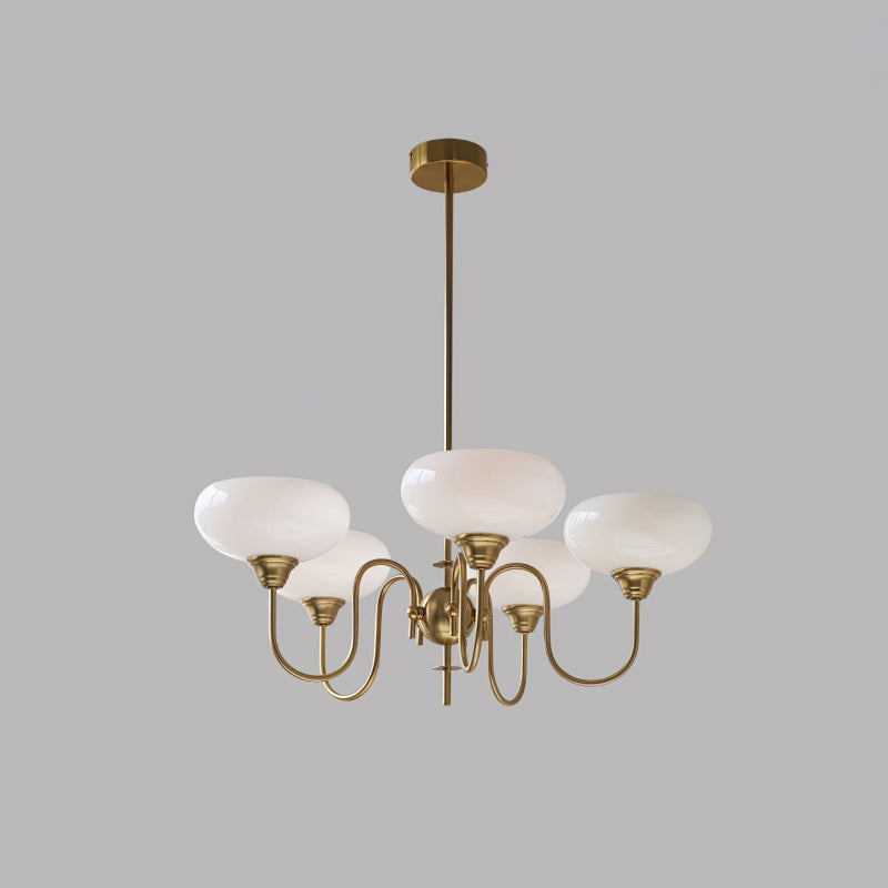 Bubble Creamy Glass Chandelier
