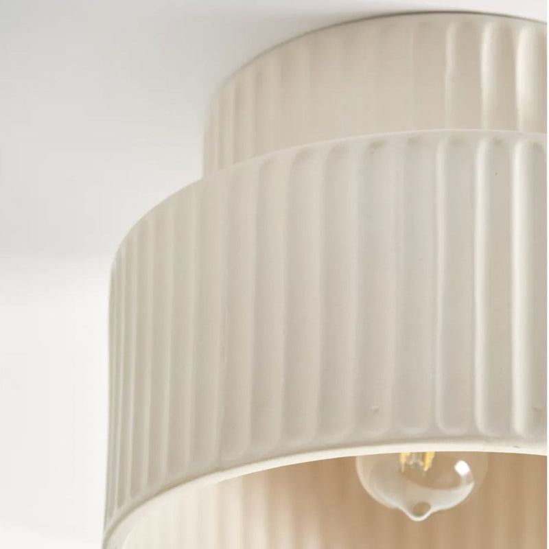 Modern Vintage Semi Flush Mount Ceiling Light,nordic Cream Style