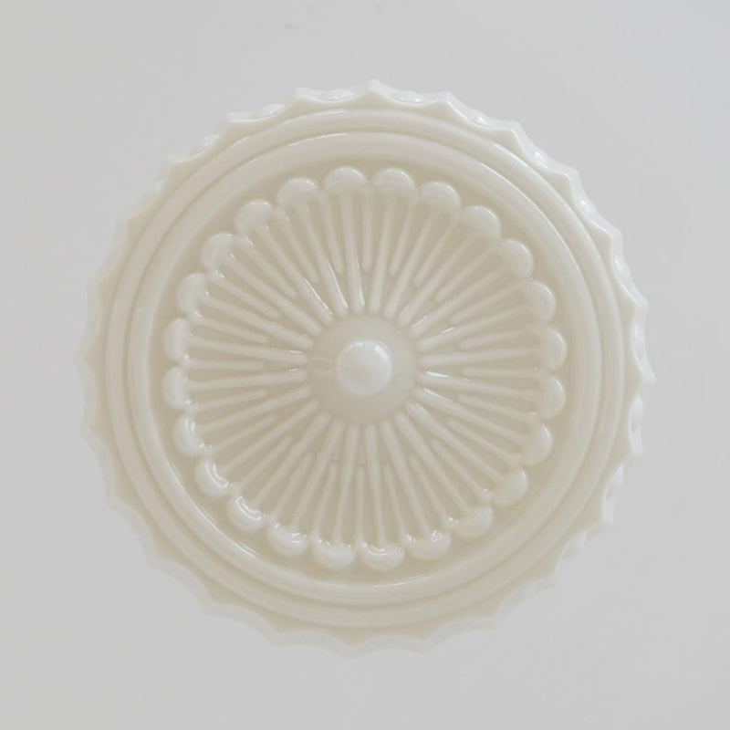 Vintage Hobnail Milk Glass Flush Mount - Retro Art Deco Ceiling Light
