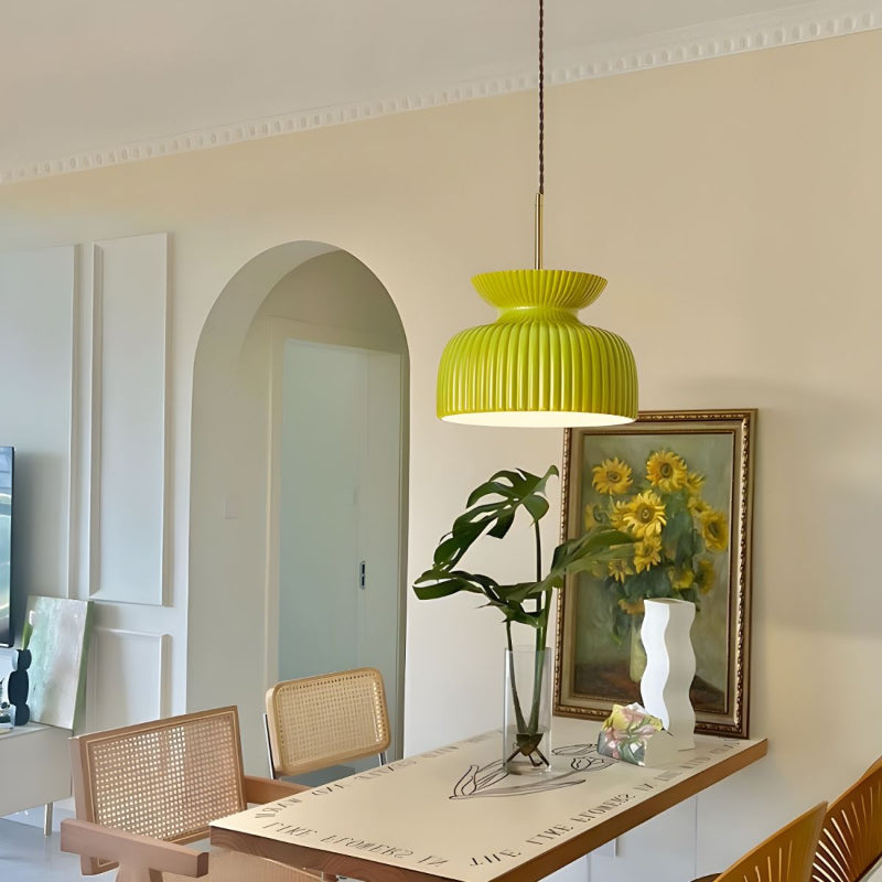 Modern Dome Pendant Light Resin Shade