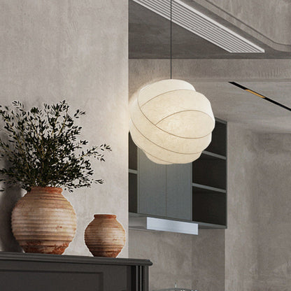 Modern Large Pendant Light Chic Fabric Chandelier