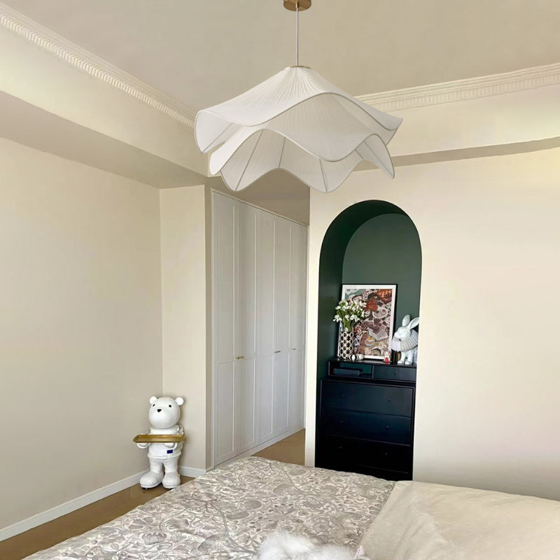 French Flower Petal Pendant Light