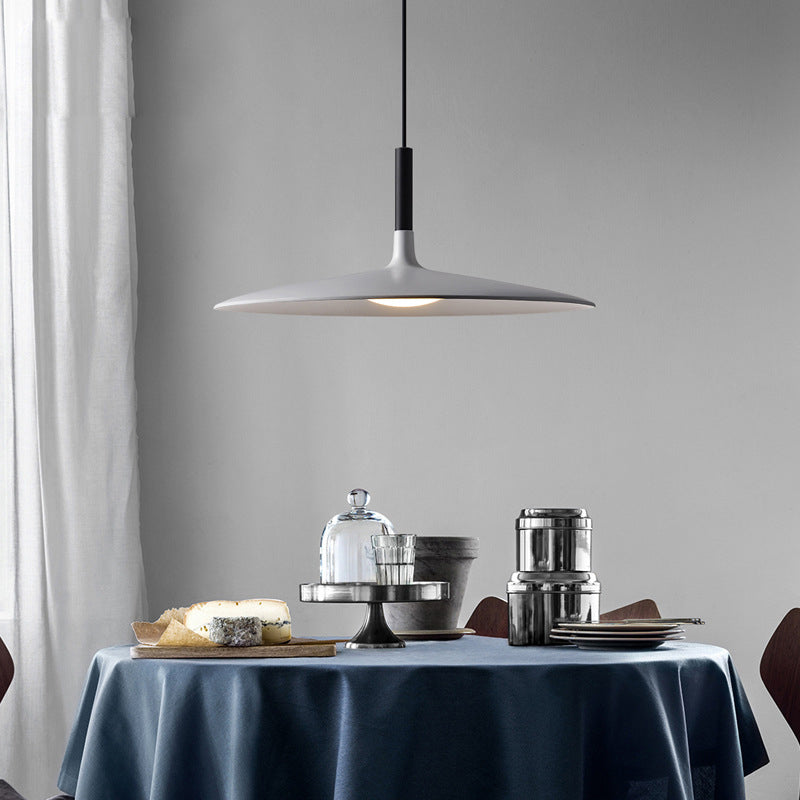 Industrial Simple Graceful Flying Saucer Pendant Light
