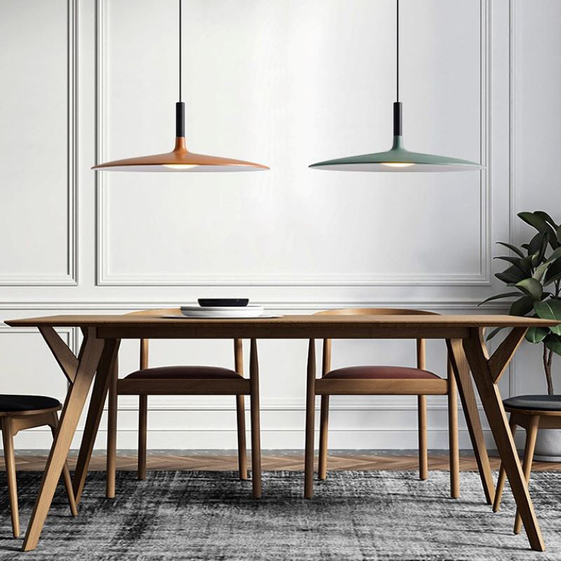 Industrial Simple Graceful Flying Saucer Pendant Light
