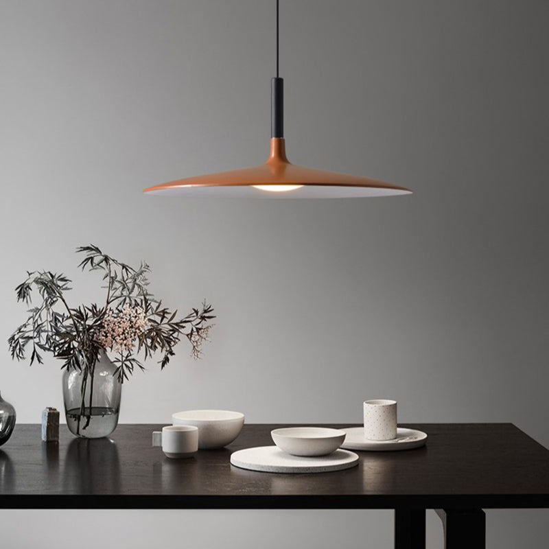 Industrial Simple Graceful Flying Saucer Pendant Light