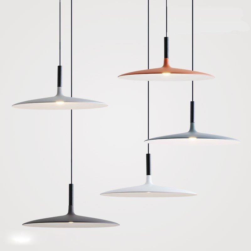 Industrial Simple Graceful Flying Saucer Pendant Light