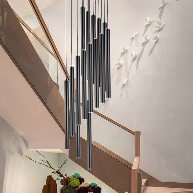 Nordic Long Tube Length Adjustable Home Dining Room Pendant Lights