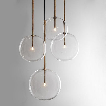 Modern Chandelier Glass Pendant Light Creative Living Room Light