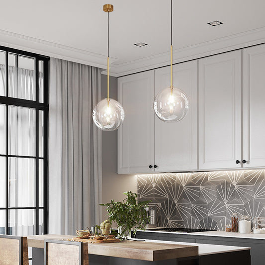 Modern Chandelier Glass Pendant Light Creative Living Room Light-[Modern pendant lighting for bedroom and living space]-Demolights UK
