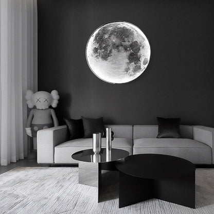 Moon Wall Lamp Modern Light Trichromatic Light Adjustable Creative Corridor Mural Lamp