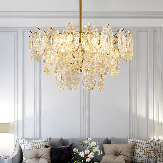 Luxury Led Crystal Chandeliers Lighting Living room Hanging Lamp-[Modern pendant lighting for bedroom and living space]-Demolights UK