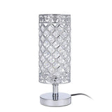 Load image into Gallery viewer, Crystal Table Lamps Silver Bedside Nightstand Lamp Desk Lamp for Living Room