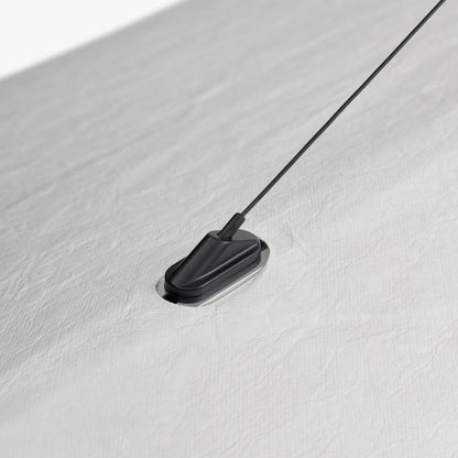 Modern Wavy Fiber Pendant Light - Wabi-Sabi Linear Hanging Lamp