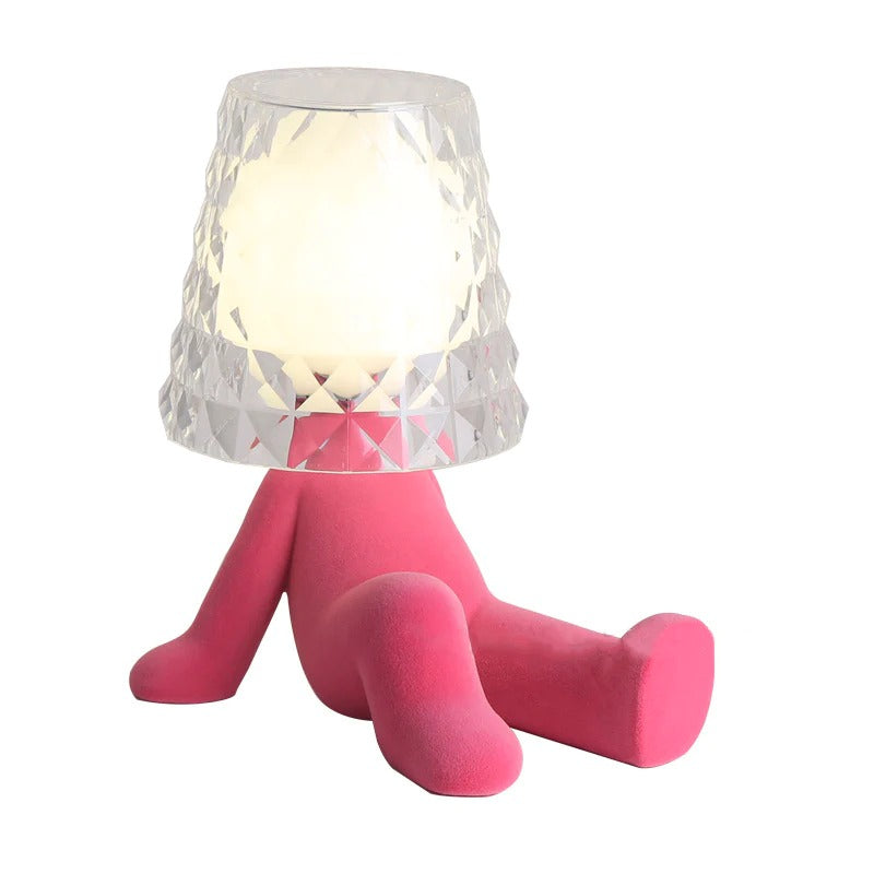 Nordic Chrome Little Golden Man Table Lamp Children's Room Night Lights