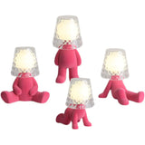Load image into Gallery viewer, Nordic Chrome Little Golden Man Table Lamp Children&#39;s Room Night Lights