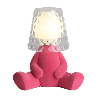 Nordic Chrome Little Golden Man Table Lamp Children's Room Night Lights