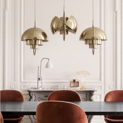 Nordic bedroom bedside creative metal single-head chandelier