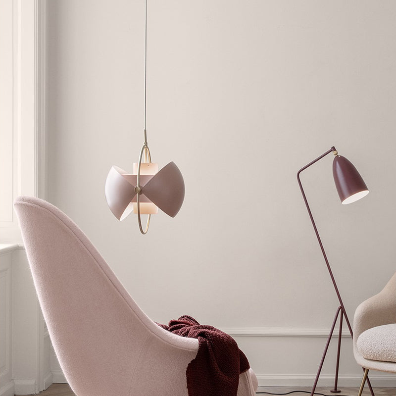 Nordic bedroom bedside creative metal single-head chandelier