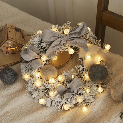 Best Christmas Wreath Hanging Home Decoration With Light