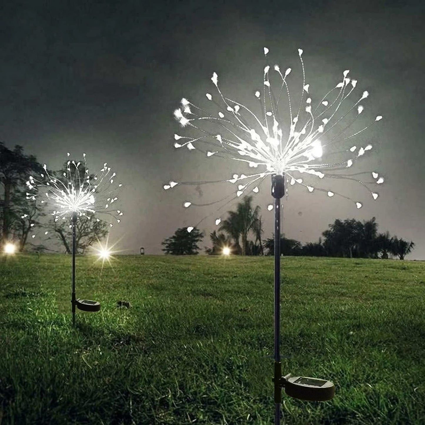 2 Modes 150 LED Solar Powered Firework Light Waterproof DIY Outdoor Decoration-[Modern pendant lighting for bedroom and living space]-Demolights UK