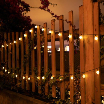 Brightown Solar String Lights Outdoor Crystal Globe Lights with 8 Lighting Modes