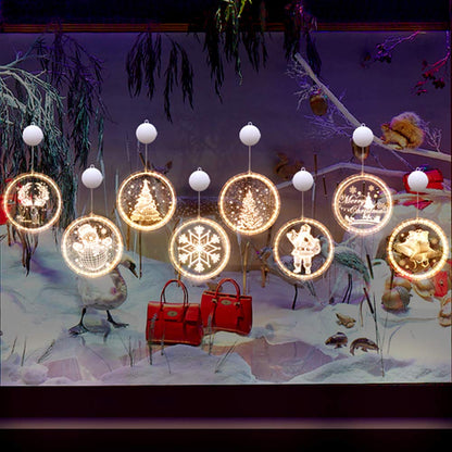 3D Christmas LED Hanging Lights Festive Lights and Star Lights
