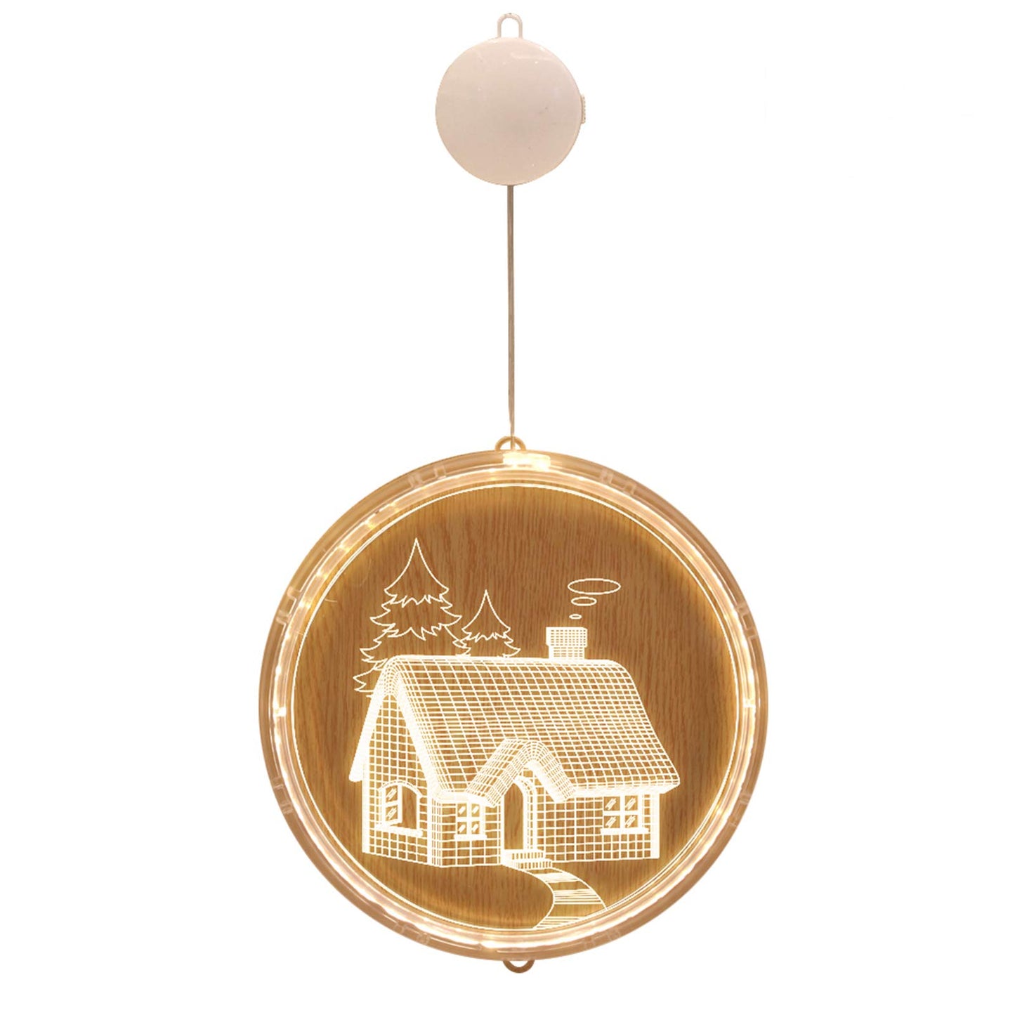 3D Christmas LED Hanging Lights Festive Lights and Star Lights