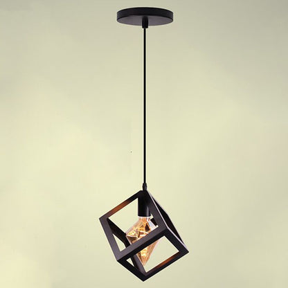 Black Pendant Light Creative Minimalist Style Hanging Lamp