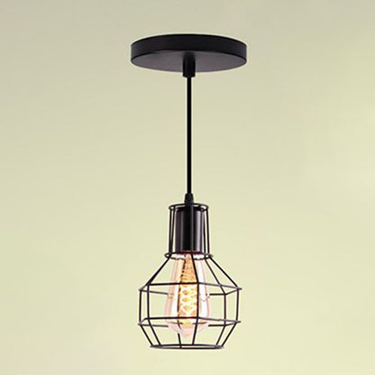Black Pendant Light Creative Minimalist Style Hanging Lamp