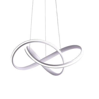 Modern Minimalist Dimmable Acrylic White Chandelier for Bedroom Living Room