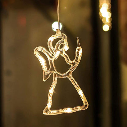 3D Christmas Decoration Window Hanging Lights with Suction Cup
